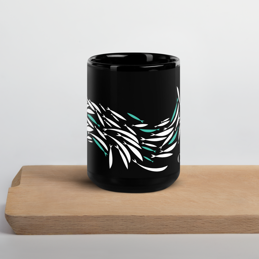 Mug brillant noir "courant"