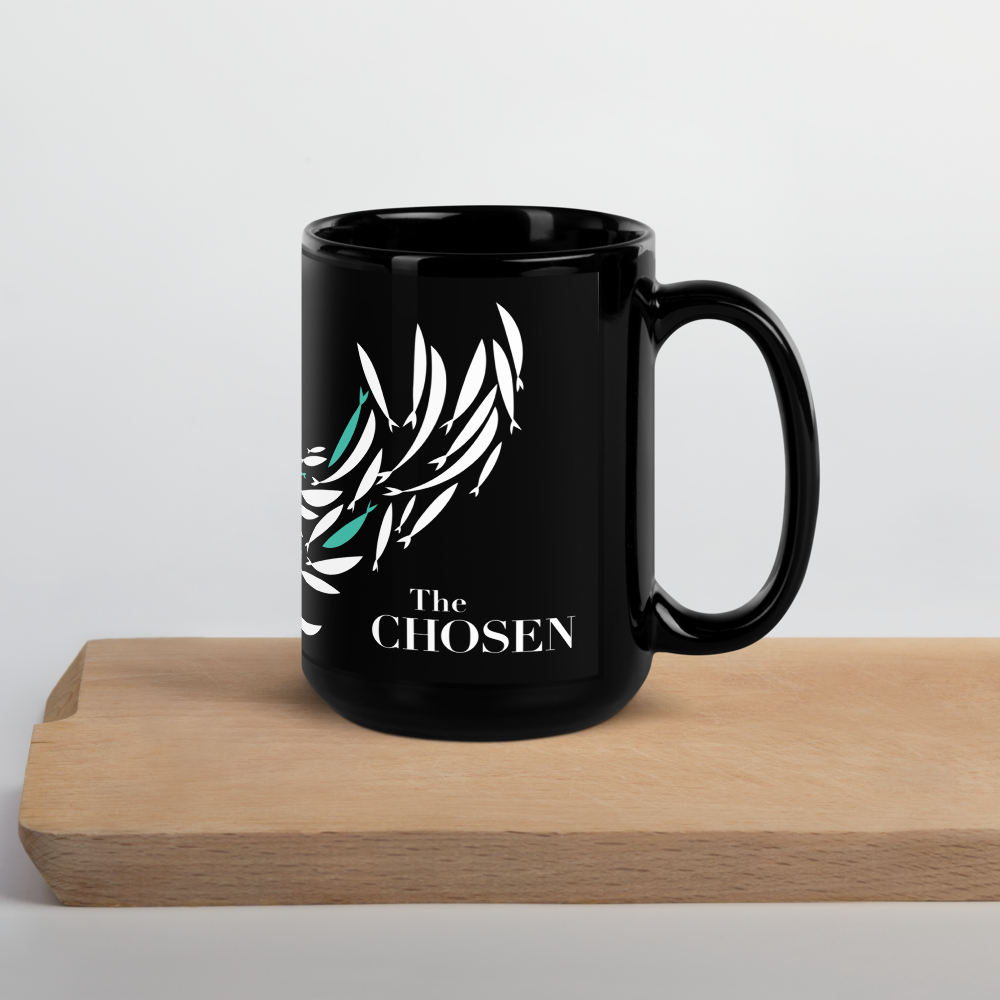 Mug brillant noir "courant"