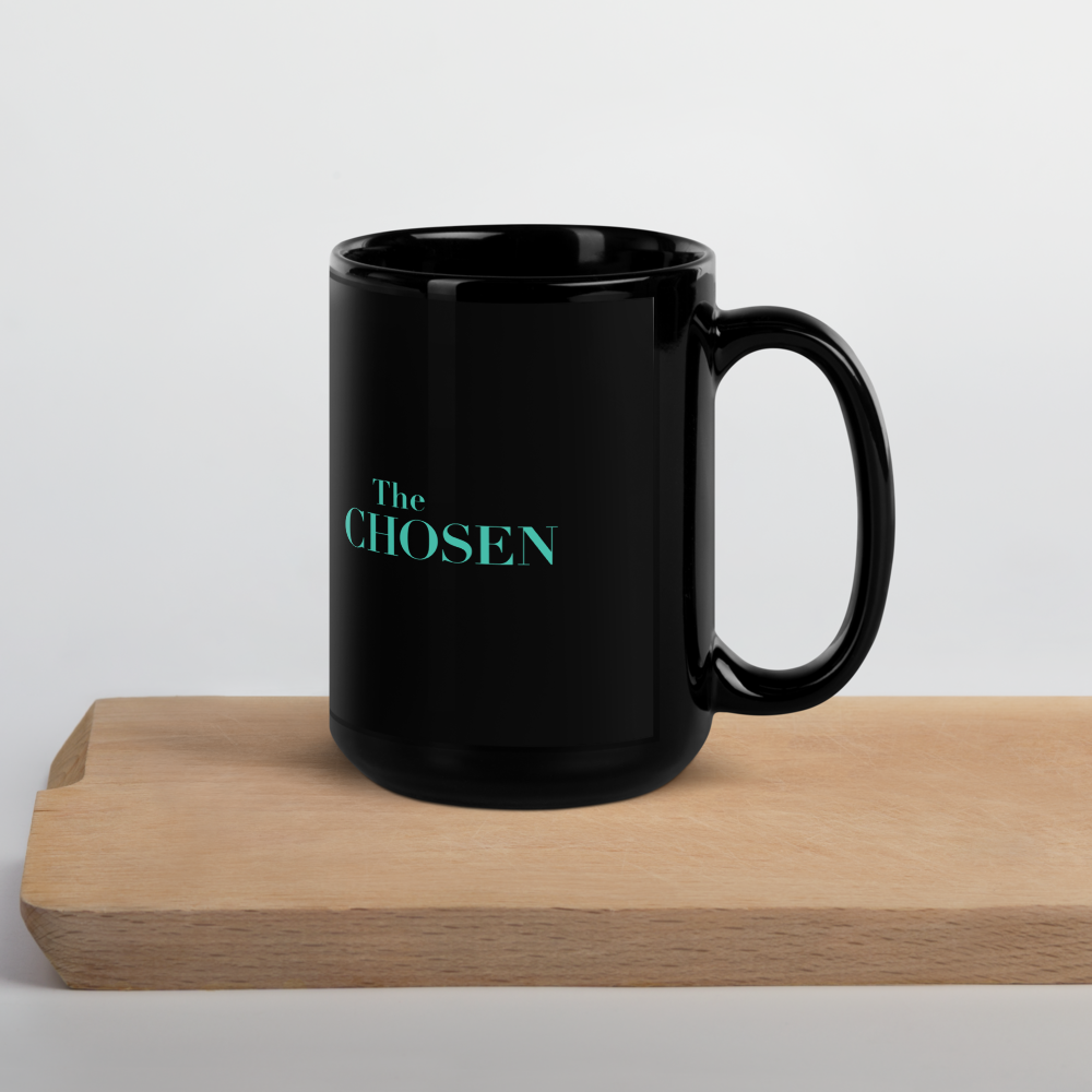 Mug brillant noir "verset"
