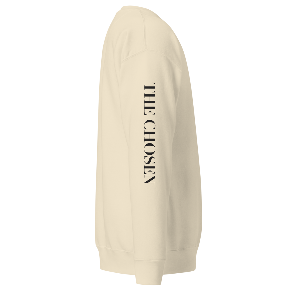 Sweat unisexe "3 poissons" Crème (logo manche)