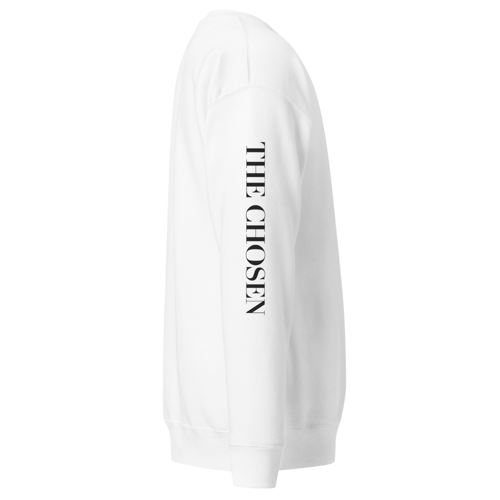 Sweat unisexe "3 poissons" Blanc (logo manche)