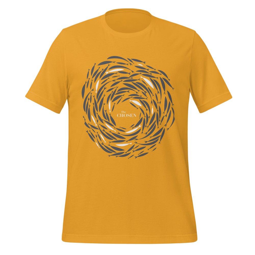 T-shirt unisexe "À contre courant" Moutarde