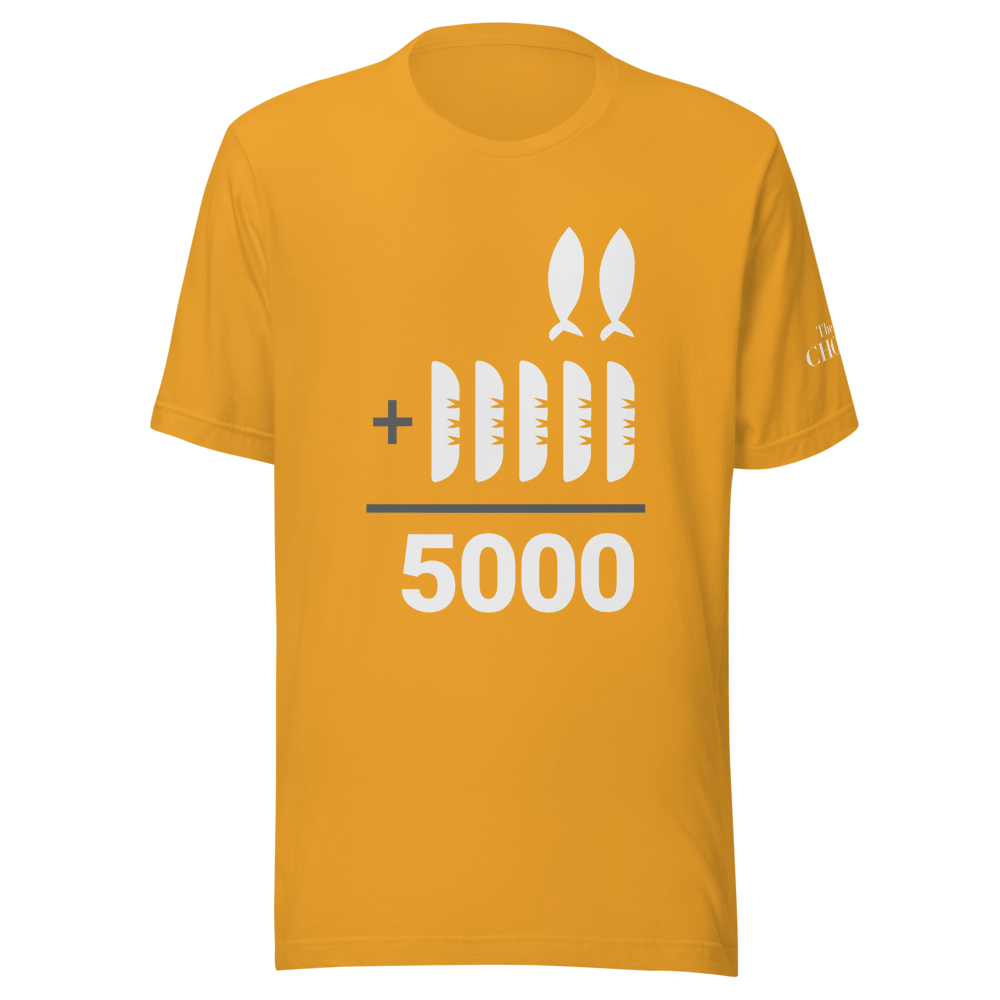 T-shirt unisexe "5&2" Moutarde