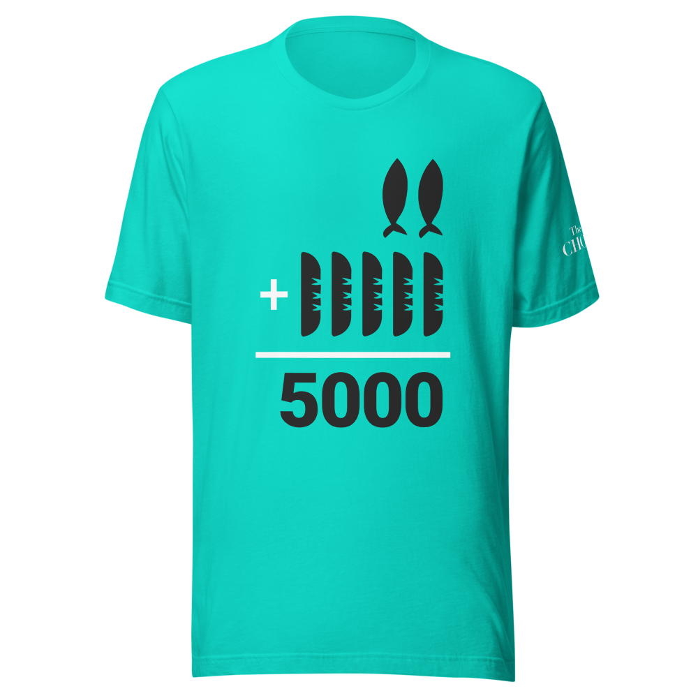 T-shirt unisexe "5&2" Bleu (teal)